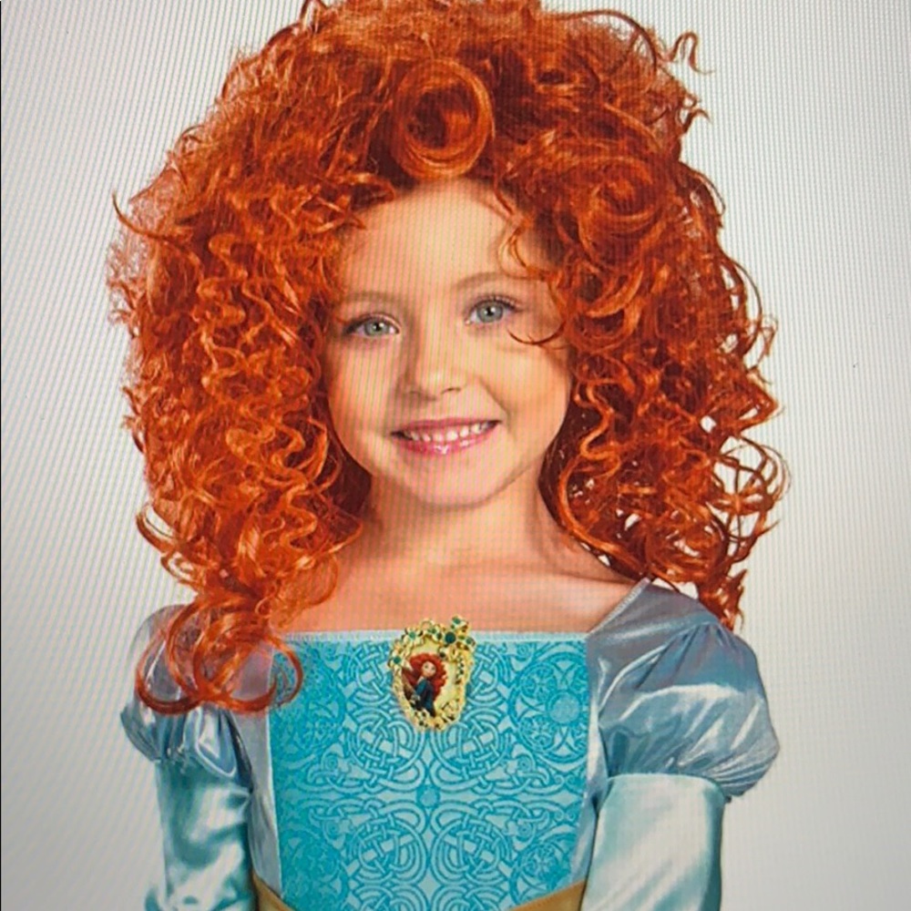 Exclusive Merida Long Red Hair Wig